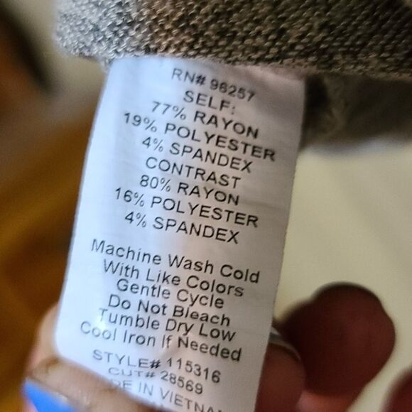 PerSeption concept Heather grey side tie blouse - Picture 6 of 7